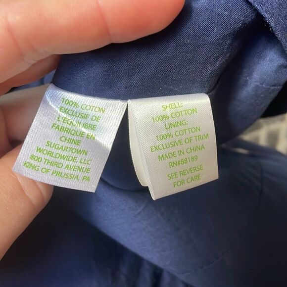 Lilly Pulitzer Blaire Shift Dress Sleeveless True Navy 4 - Picture 9 of 11